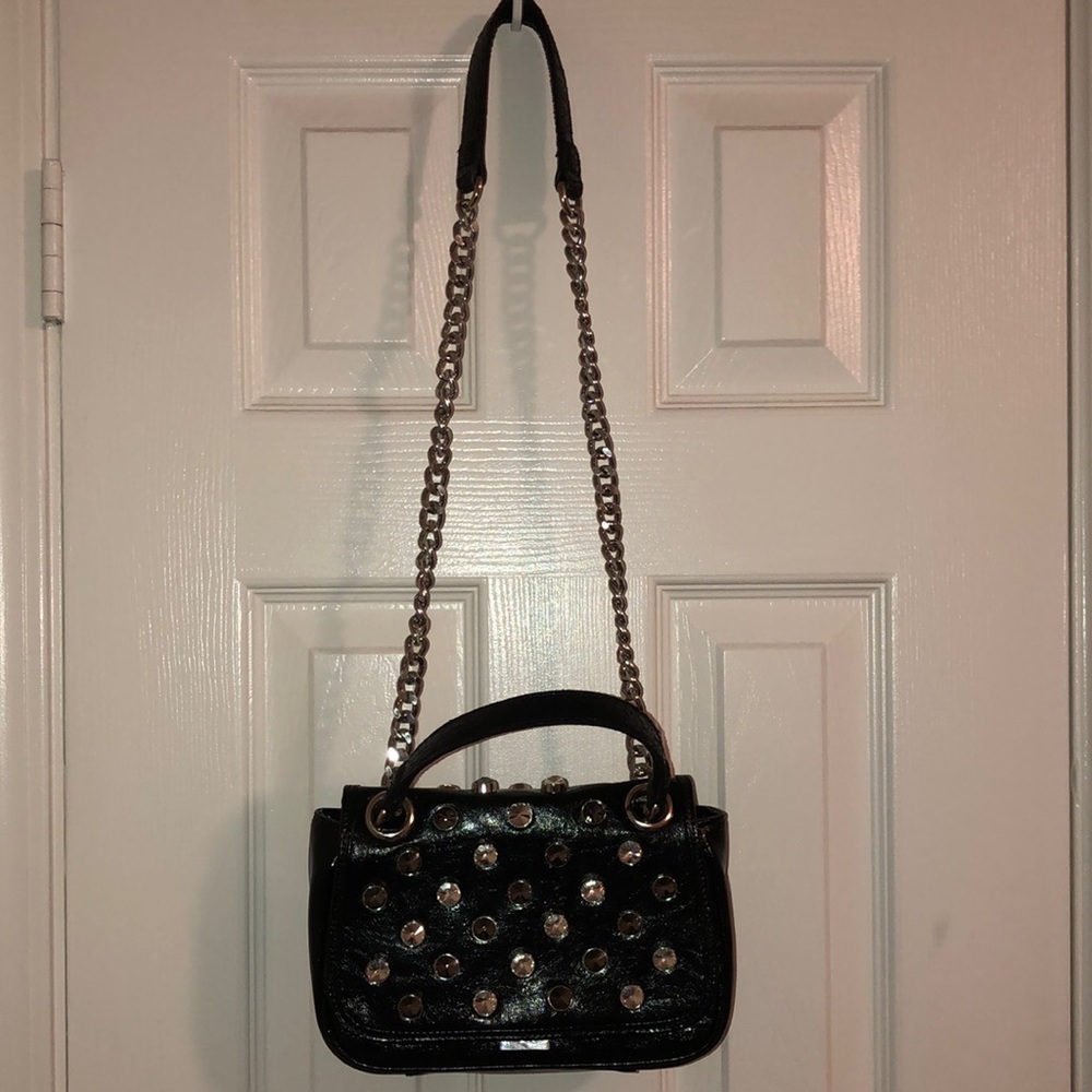 EUC Black Studded Betsey Johnson Small Purse